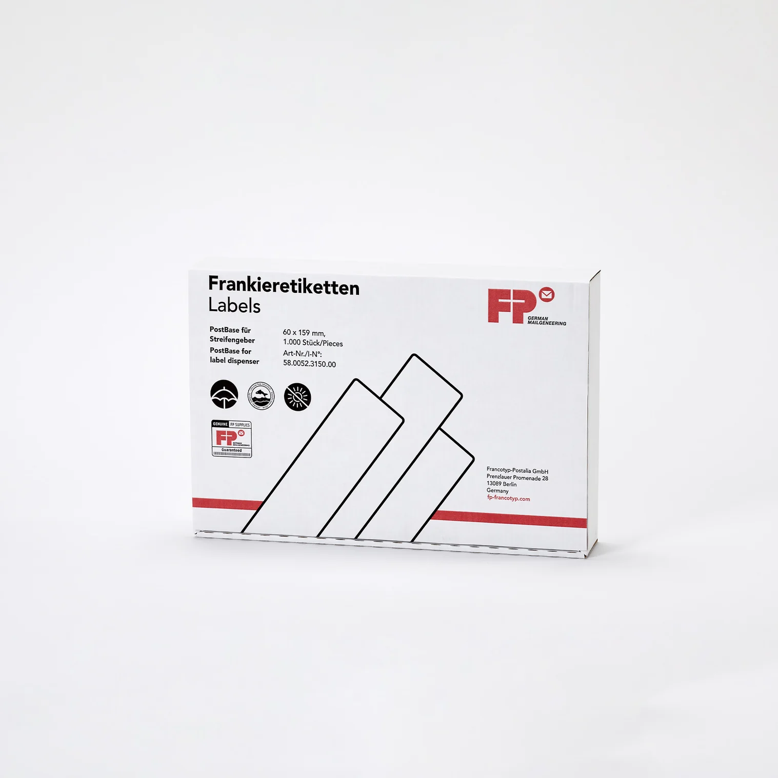 Frankierstreifen für PostBase - Streifengeber